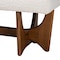 Baxton Studio Theo Japandi Cream Boucle Fabric and Walnut Brown Finished Wood Bench 228-12923-ZORO - alternate 3